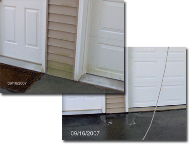 Low Pressure Power Washing -  House Siding Before & After