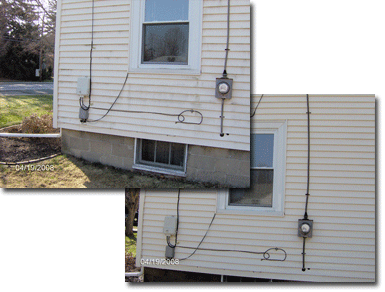 Low Pressure Power Washing -  House Siding Before & After